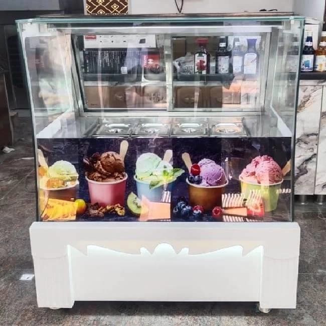 Ice Cream Display Counter 12 Flavour
