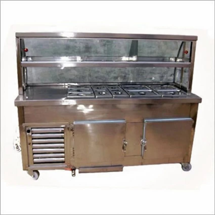 Stainless Steel Ss Golgappa Counter, For Catering