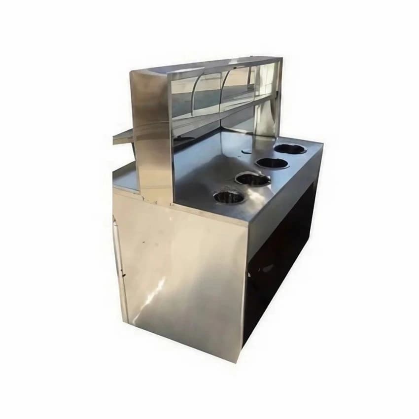 Silver Stainless Steel Golgappa Counter