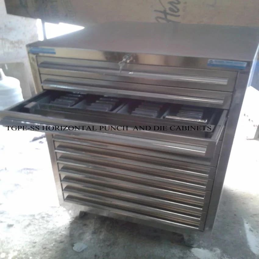 Stainless Steel Horizontal Punch and Die Cabinet