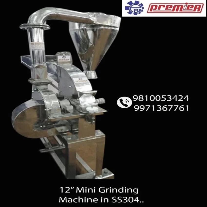 PREMIER Spice Grinder SS 304, Hammer Mill, 30 To 50 Kgs Per Hour