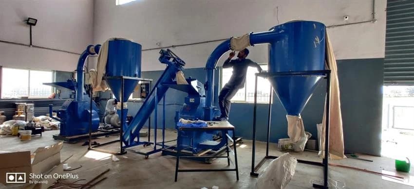 Semi-Automatic Turmeric Processing Plant, Impact Pulverizer, 50-500kg Per Hour