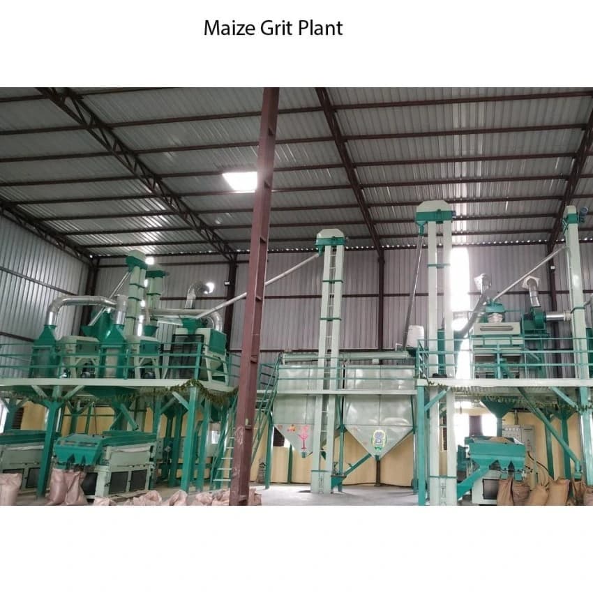 Automatic Powder Coated Maize Grit Plant, 61 HP, Three Phase