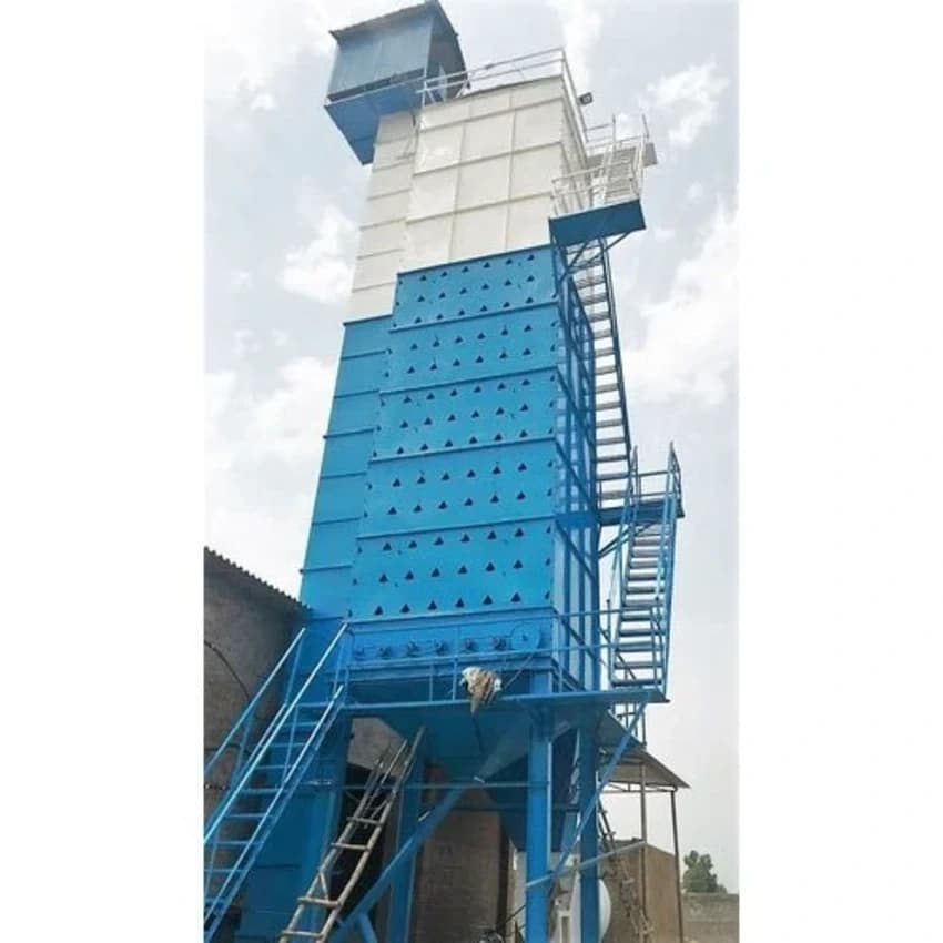 Stainless Steel Coated Paddy Dryers Plants 32 TON, Three Phase
