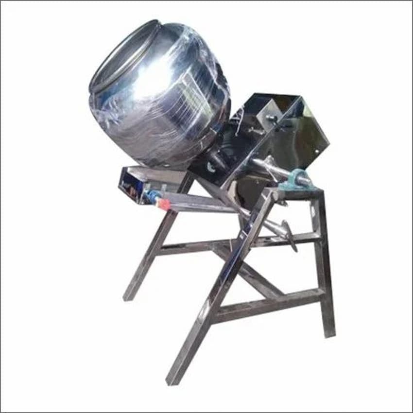 Semi Automatic Spice Roaster Machine, Gas