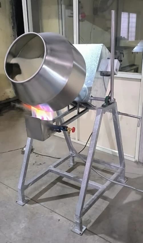 Gas Peanut Roaster, 0.5 hp, Drum Type