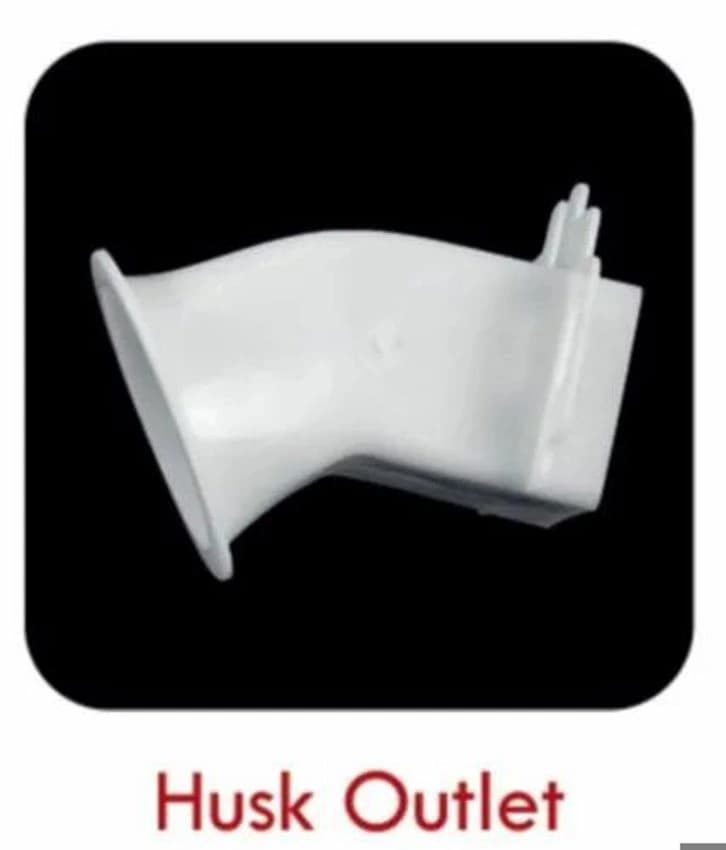 Spear Parts Husk Outlet, For Industrial, Silver