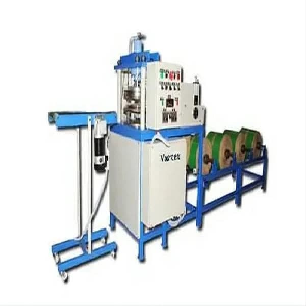 Single Hydraulic Fully Automatic Four Roll Paper Plate Making Machine