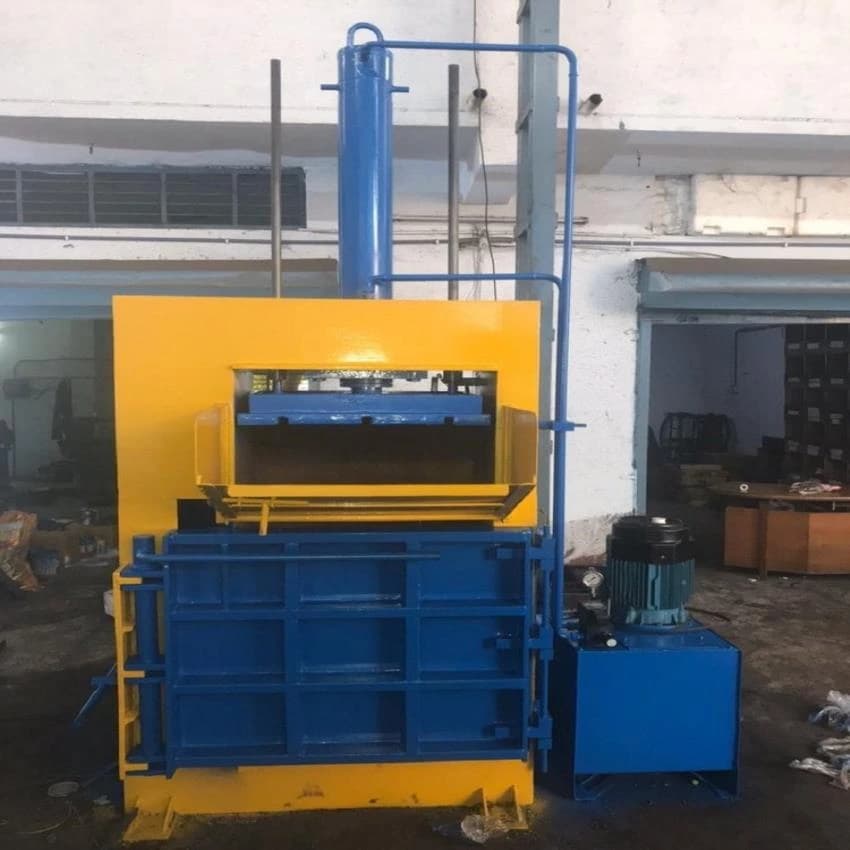 Mild Steel 3 Hp Pet Bottle Baling Machine for Industrial, Capacity: 600 Kg
