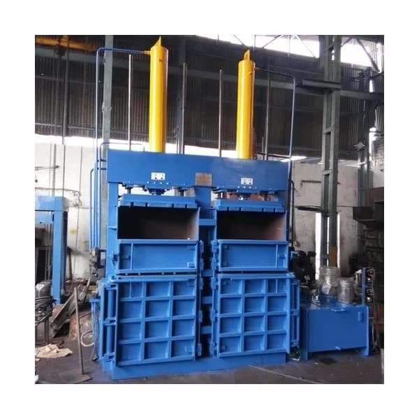 Double Box Single Cylinder Cardboard Baling Machine