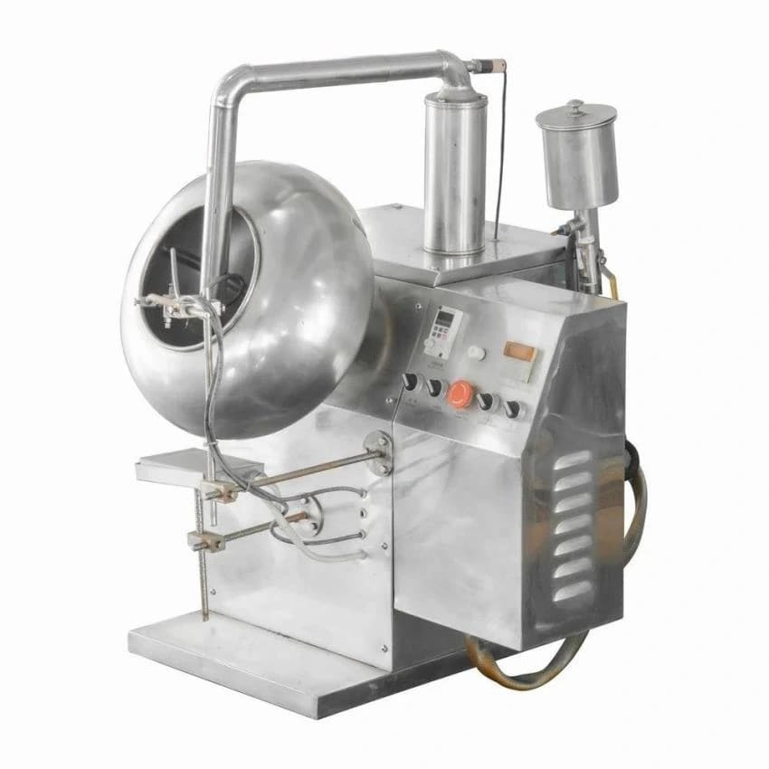 Automatic Mild Steel Revolving Coating Pan, 220 V