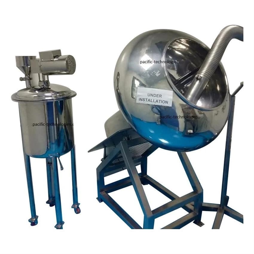 Stainless Steel Coating Pan, Grade: SS 316l, Capacity: 100Ltr