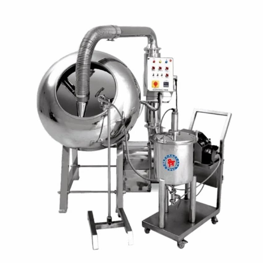 Stainless Steel Revolving Coating Pan, Capacity: 30 Kg Per Batch
