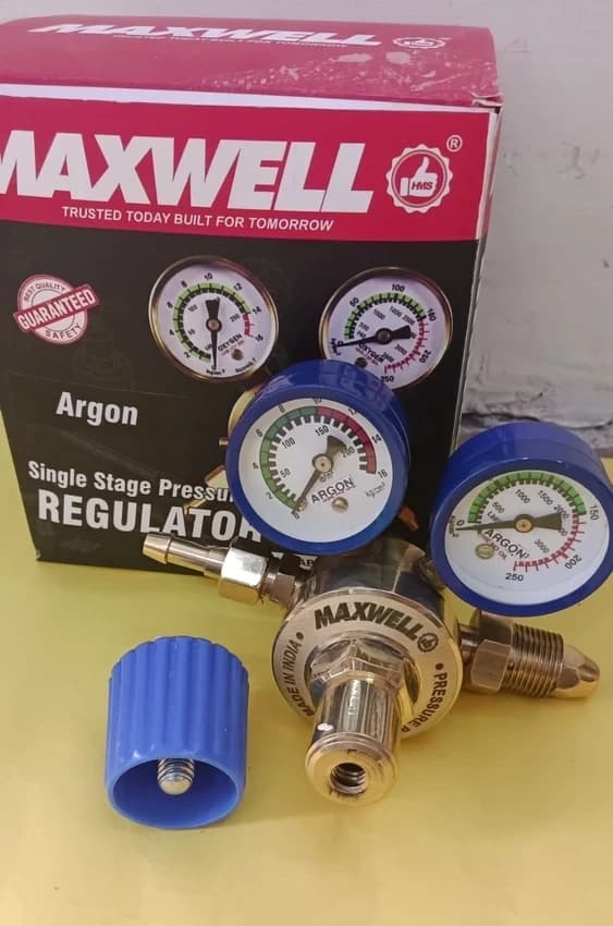 Single Stage Argon Welding Regulator, Forged Brass
