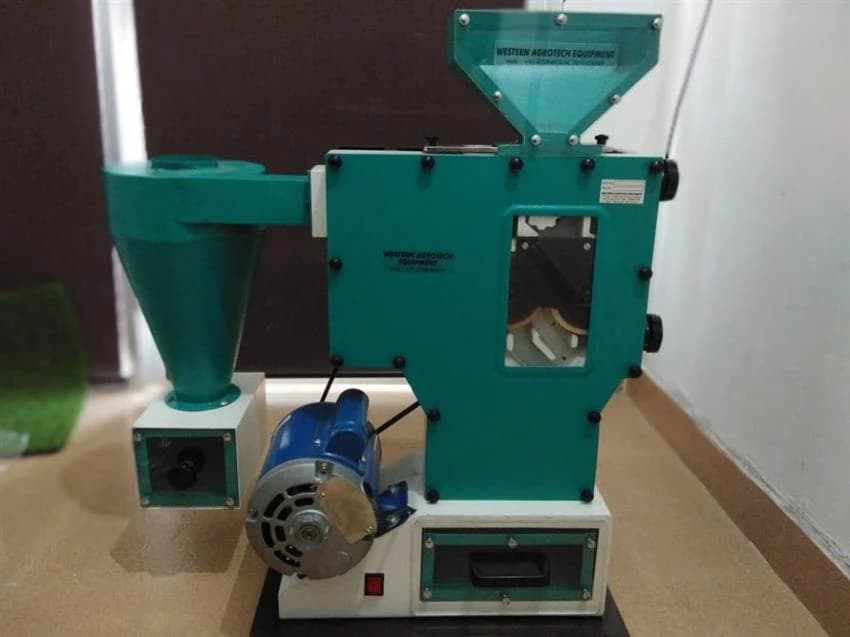 Wae Western Paddy Rice Sheller( Lab Model), For Basmati Varieties, Capacity: 40 Kg Per Hrs