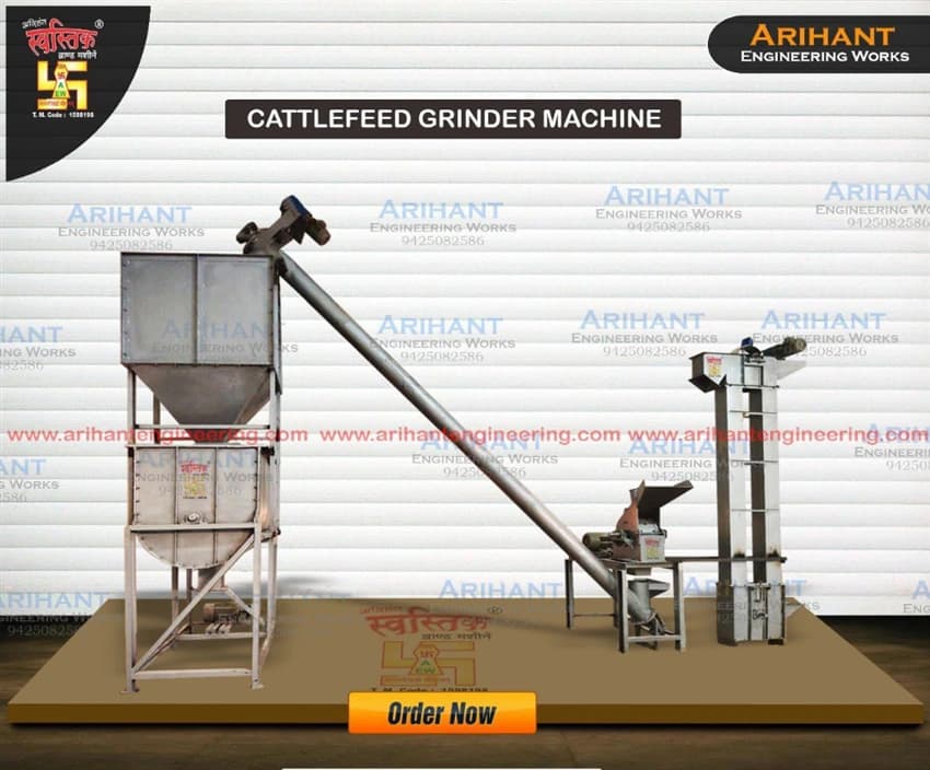 Cattle Feed Grinder Machine, 500 kg per hr