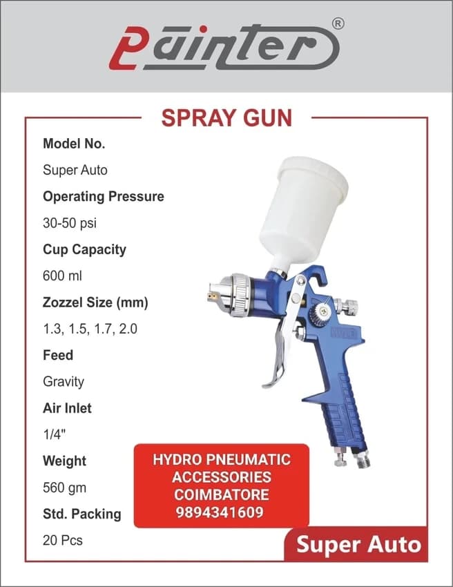 1.4 mm Mild Steel Hvlp Paint Spray Gun