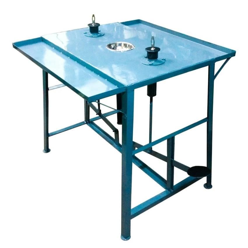 DELTA Strap Inserting Table for Hawai Chappal, Production Capacity: 2000 Pairs A Day