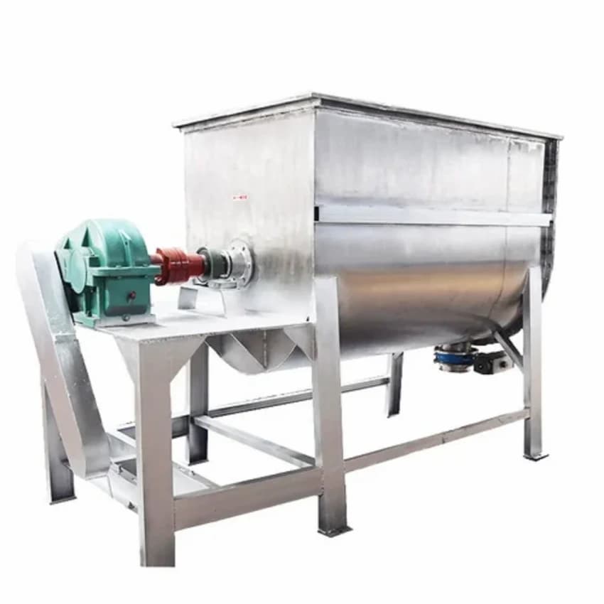 Mild Steel Ribbon Blender, Capacity: 90 kg