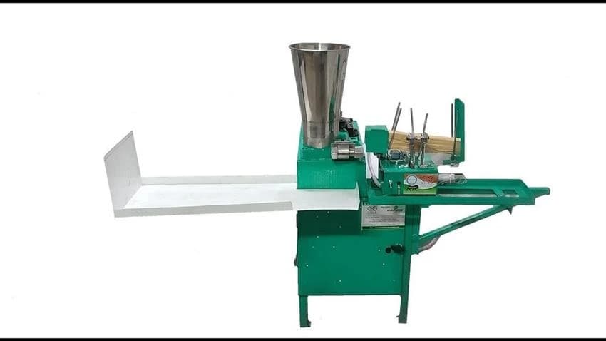 Mild Steel Automatic Incense Sticks Making Machine, Production Capacity: 5-10 kg/hr, 200-250 strokes/min