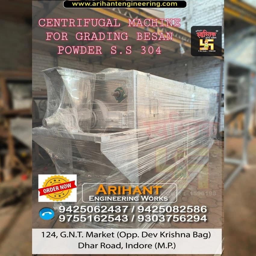 Centrifugal Machine For Besan Grading S.S 304