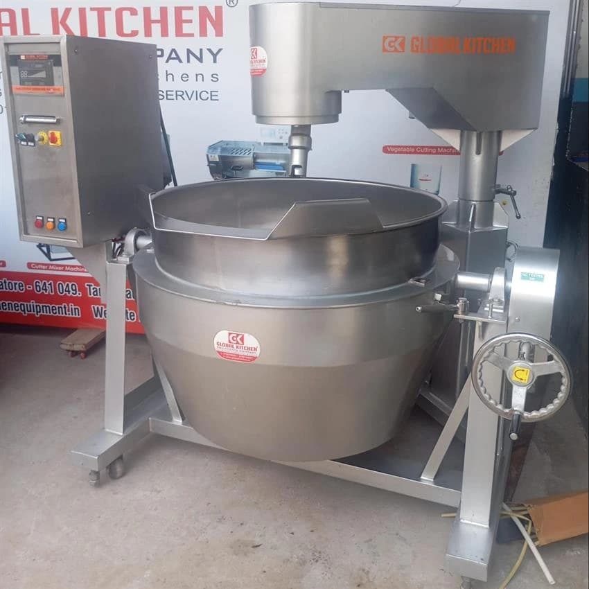 Stainless Steel Induction Gravy Making Machine, Capacity: 250 Litre