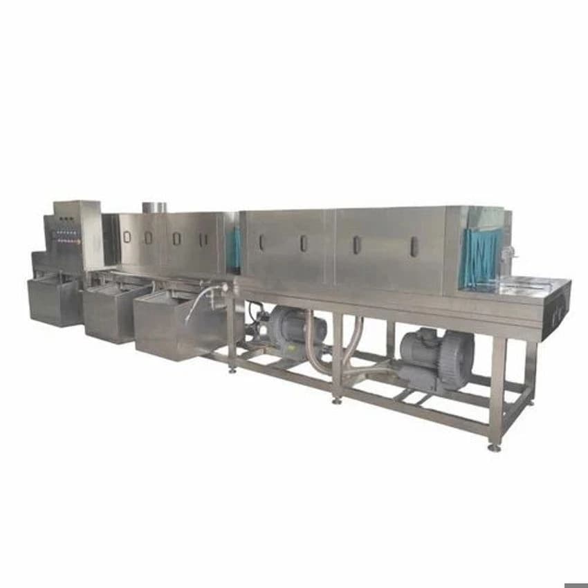 Crate Washer, Capacity: 400 Kg, Front Loading