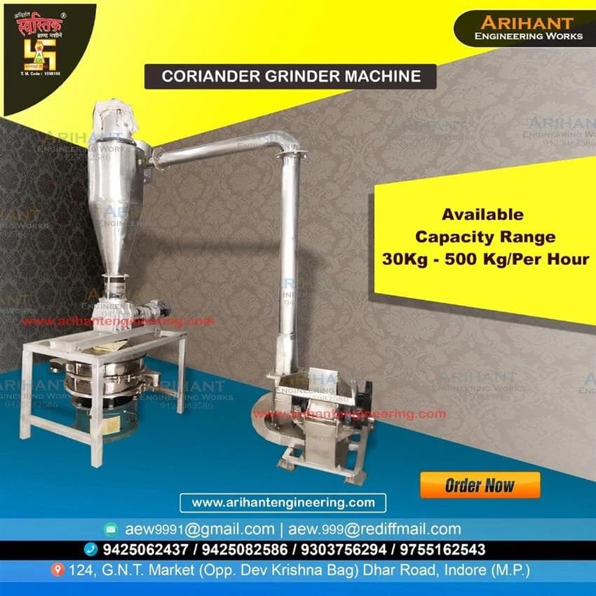 More Than 15 HP Automatic Pulverizer Masala Grinder Ss 304, More than 200 kg/hr
