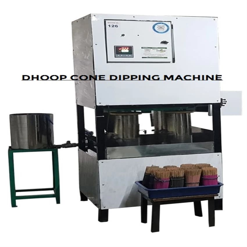Mild Steel High speed Dhoop cone dipping machine, Production Capacity: 150 gm