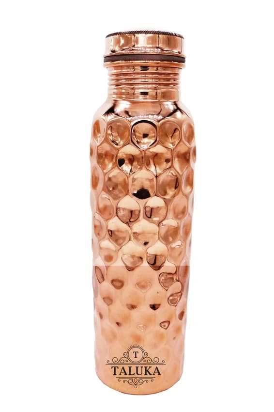 Taluka Exports Copper Hammered Water Bottle