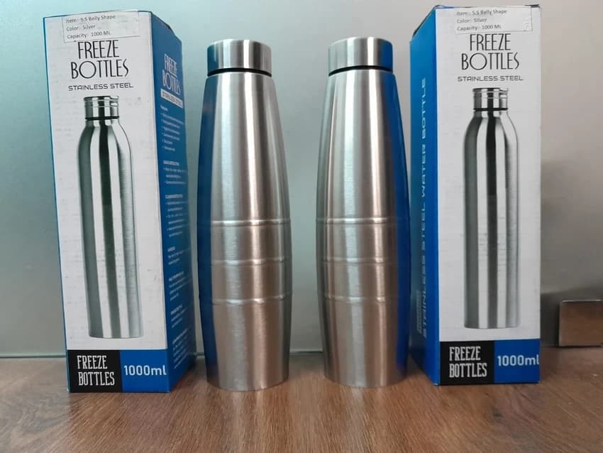 Stainless Steel 1000ml SS Fridge Water Bottle