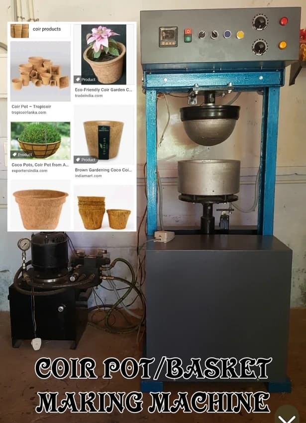 Coir pot/Basket making machine