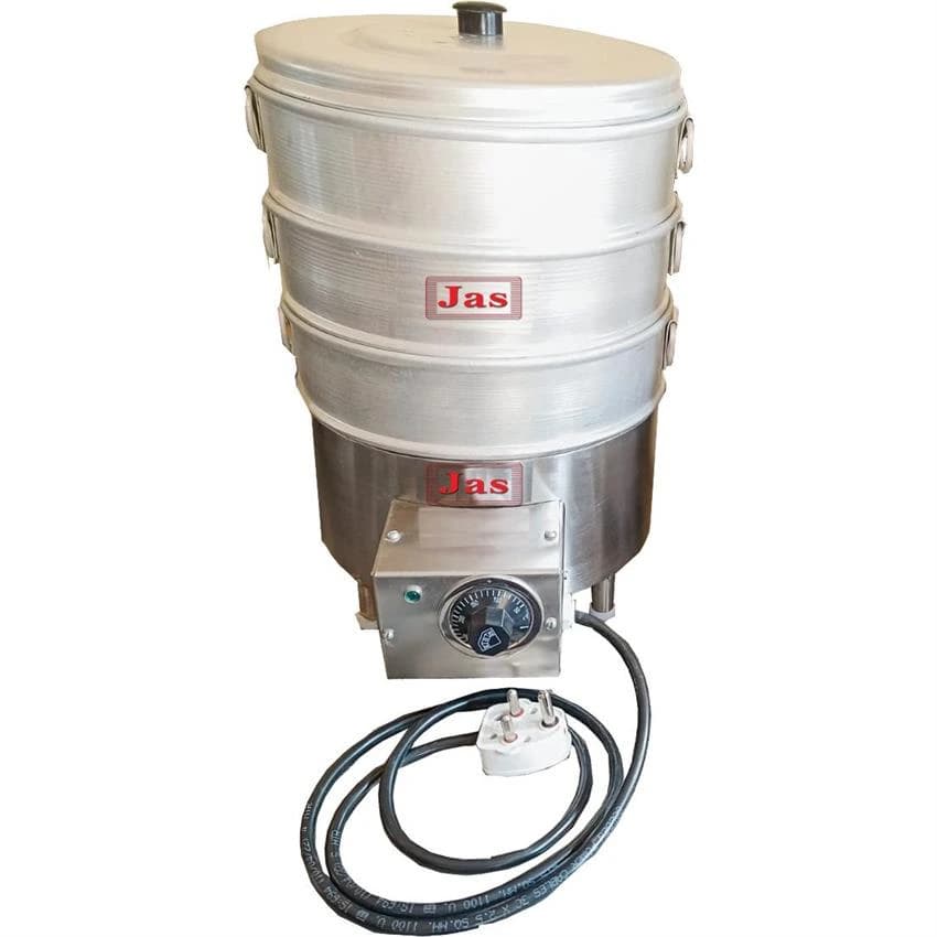 Round Aluminum Electric Momo Steamer