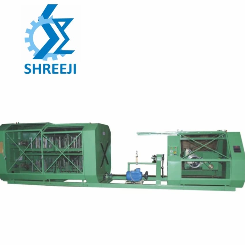 Shreeji Rope Making Machine 12mm to 24mm SYN/R-12B, Production Capacity(kg/hr): 100