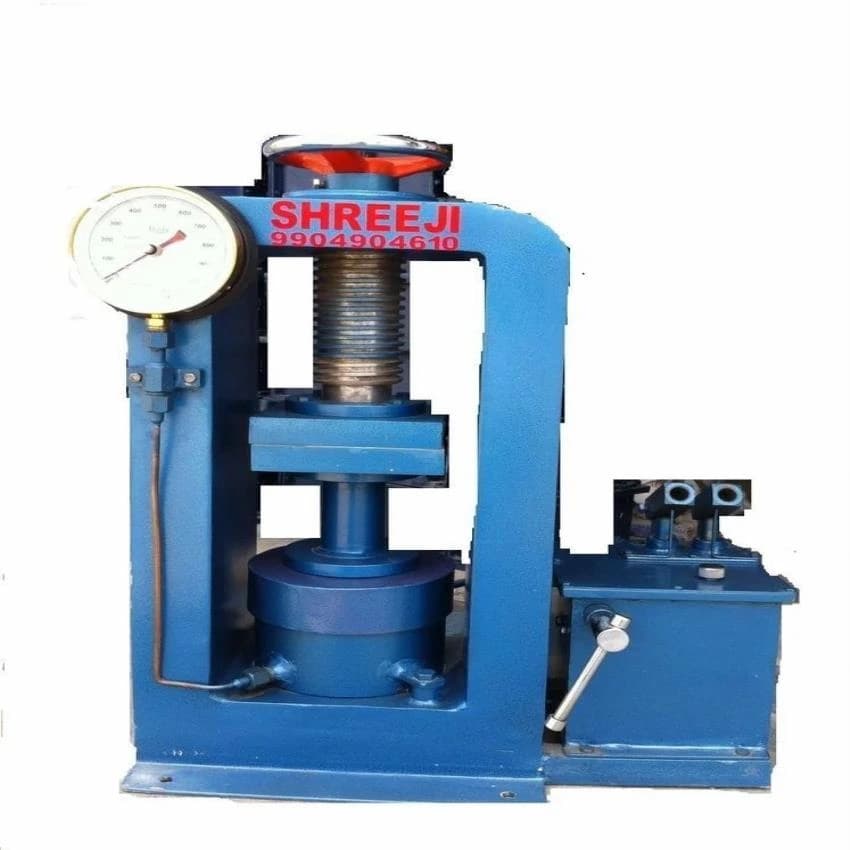 Hand Operated Hydraulic Cube Testing Machine,Capacity: 100 ton