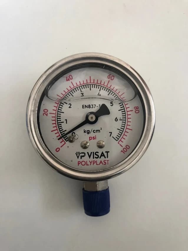 2.5 inch / 63 mm Pressure Gauge 7kg, 0 to 25 bar(0 to 400 psi)