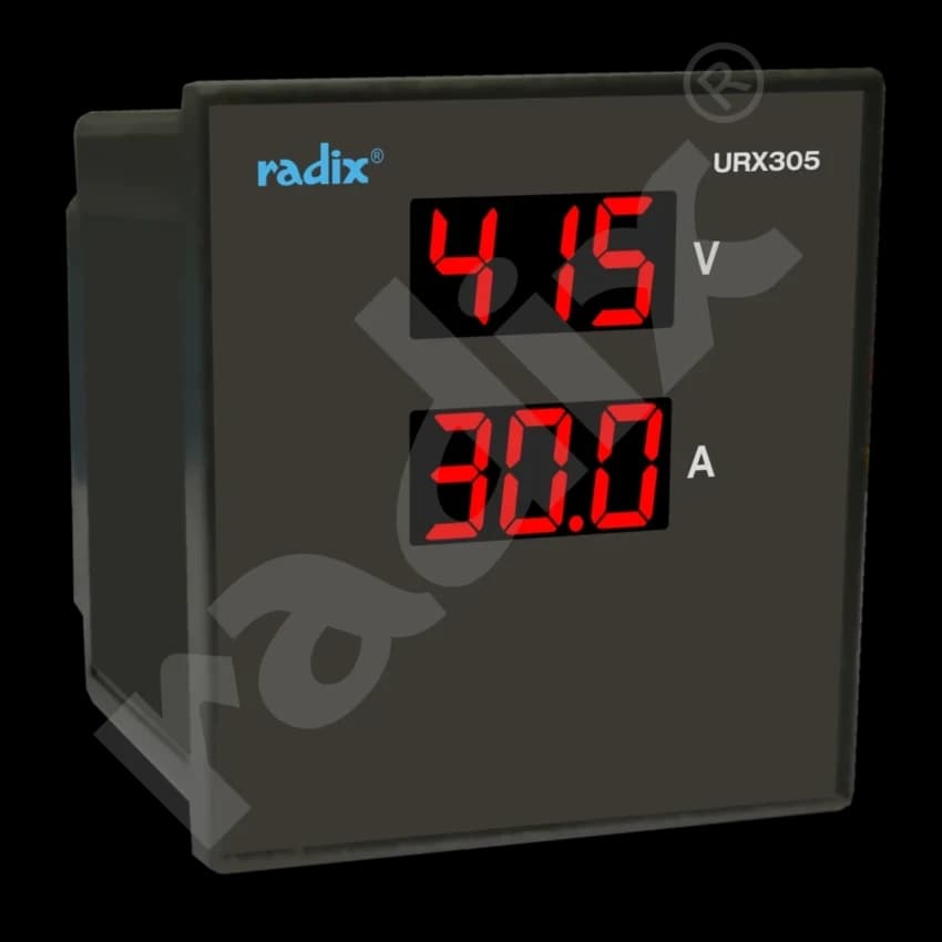 30A Radix URX305 True RMS Digital Panel Meter for Industrial Use