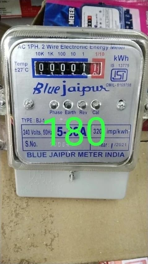 Blue Jaipur Electrical Digital Meter, For Industrial, 220v