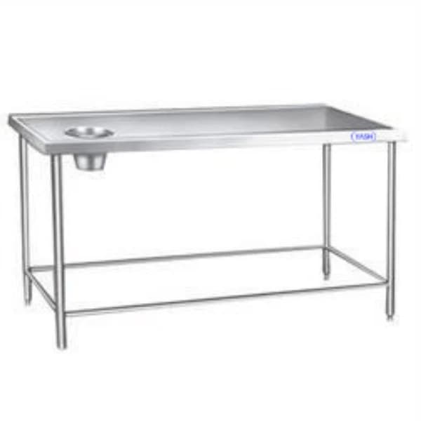 Dish Landing Table with Chute