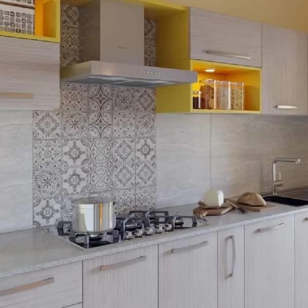 Laminate Matte Wenge Parallel Modular Kitchen