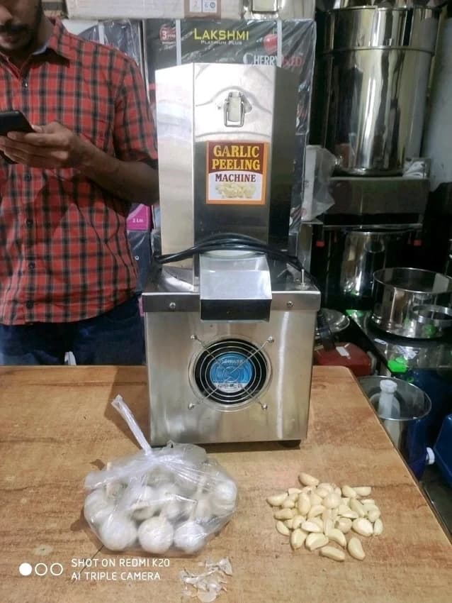 Dry garlic peeling machine, Stainless Steel