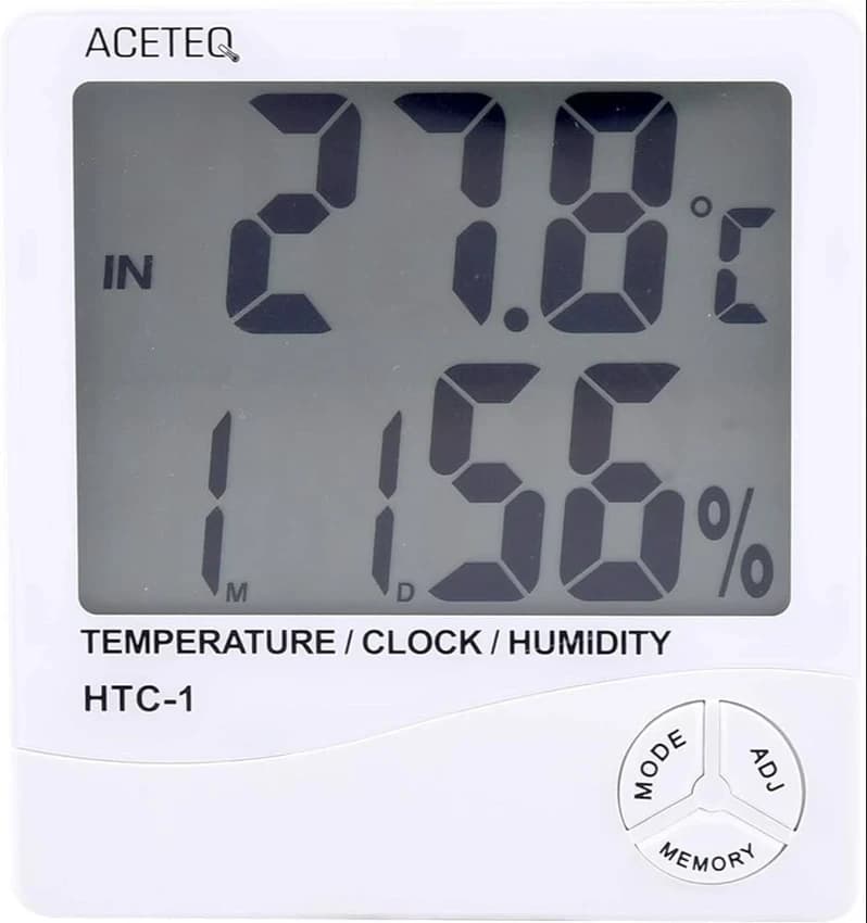 ACETEQ THERMOHYGROMETER, Digital