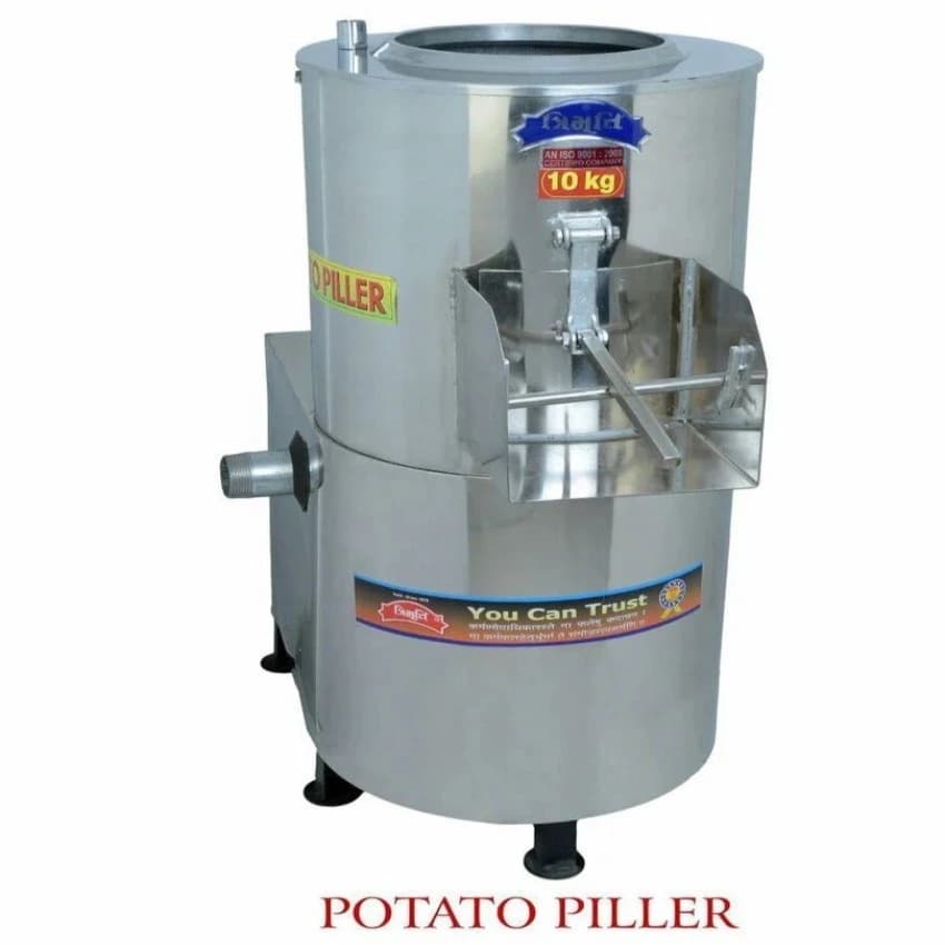 Semi Automatic Stainless Steel Potato Peeling Machine, 20 kg/hr