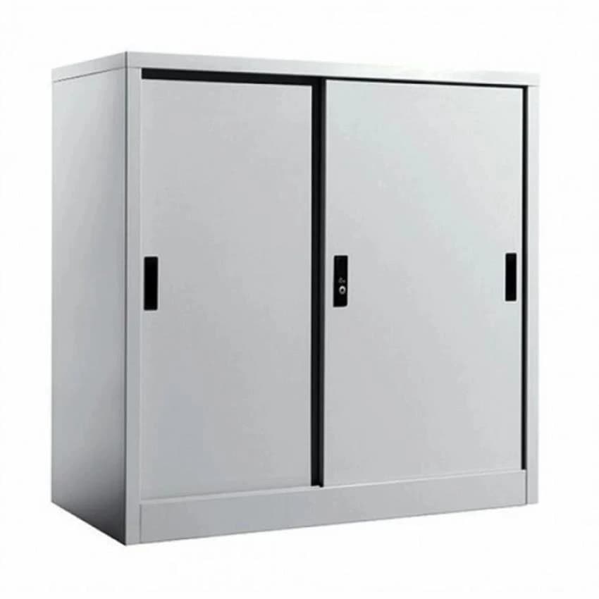 Sliding Two Door Metal Cabinet for Office