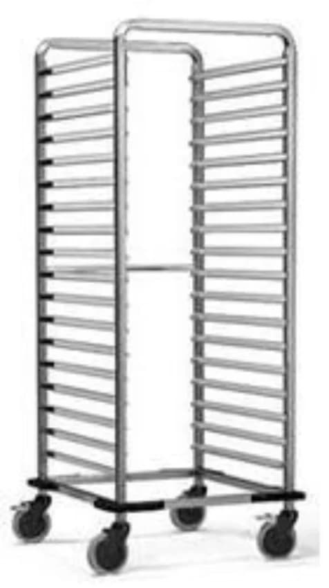 Movable Unit Bakery Tray Rack, 19 Shelves, Size: 24X24X72