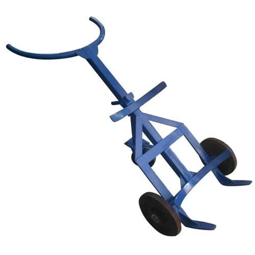 Tilting Drum Handling Trolley for Double Drums (250kg Load Capacity, 2-Wheel Nylon)