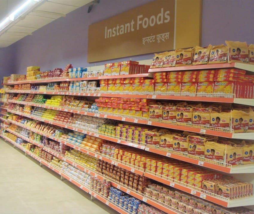Stainless Steel Grocery Display Racks