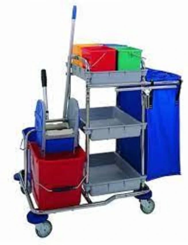 Grey Plastic Room Service Trolley, For Commercial