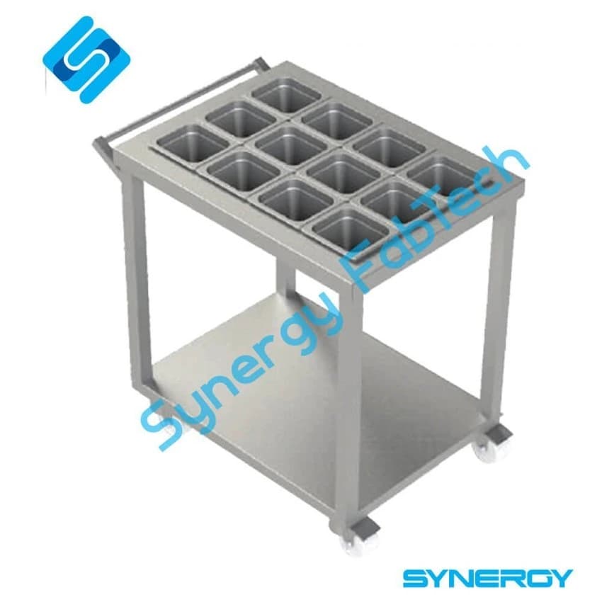 1 Shelve Stainless Steel Masala Trolley, Size/Dimensions: Standard