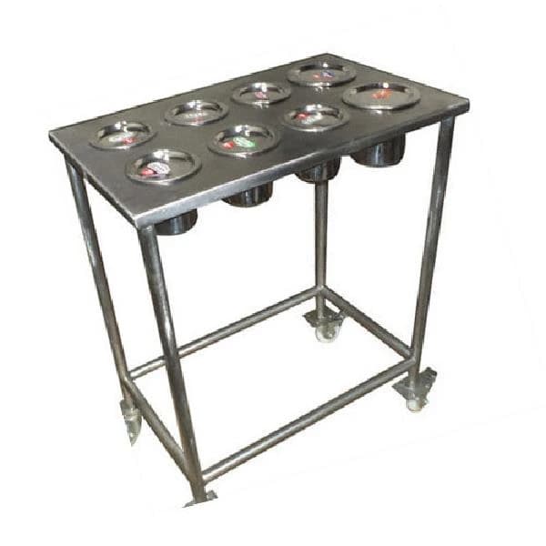 Stainless Steel Masala Trolley
